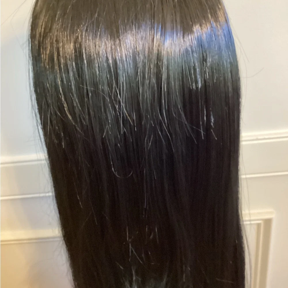 Sleek Black Synthetic Wig (~ 24 - 26 inch) NWOT